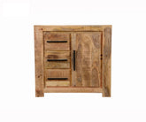 AVALON INDIAN WOODEN ZEN MANGO RUSTIC CHEST OF DRAWERS 90 X 40 X 85